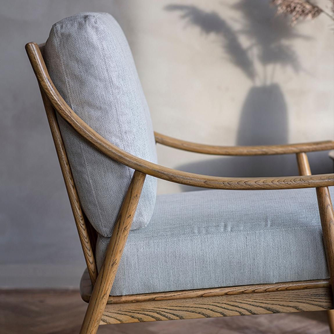 Austell Natural Linen Armchair main product photo