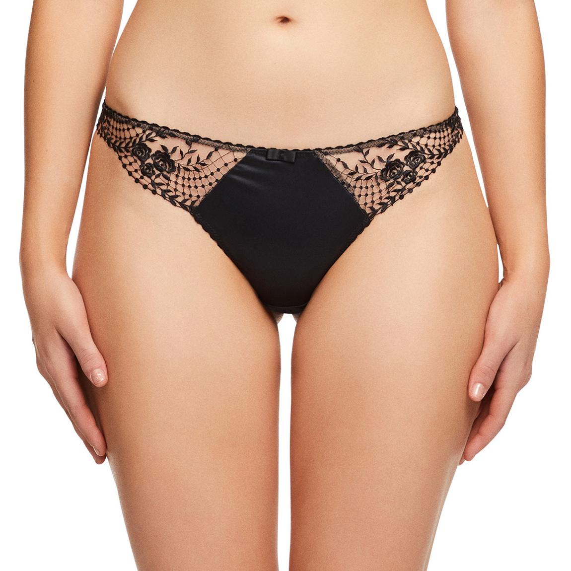 Black Julie Roses G String main product photo