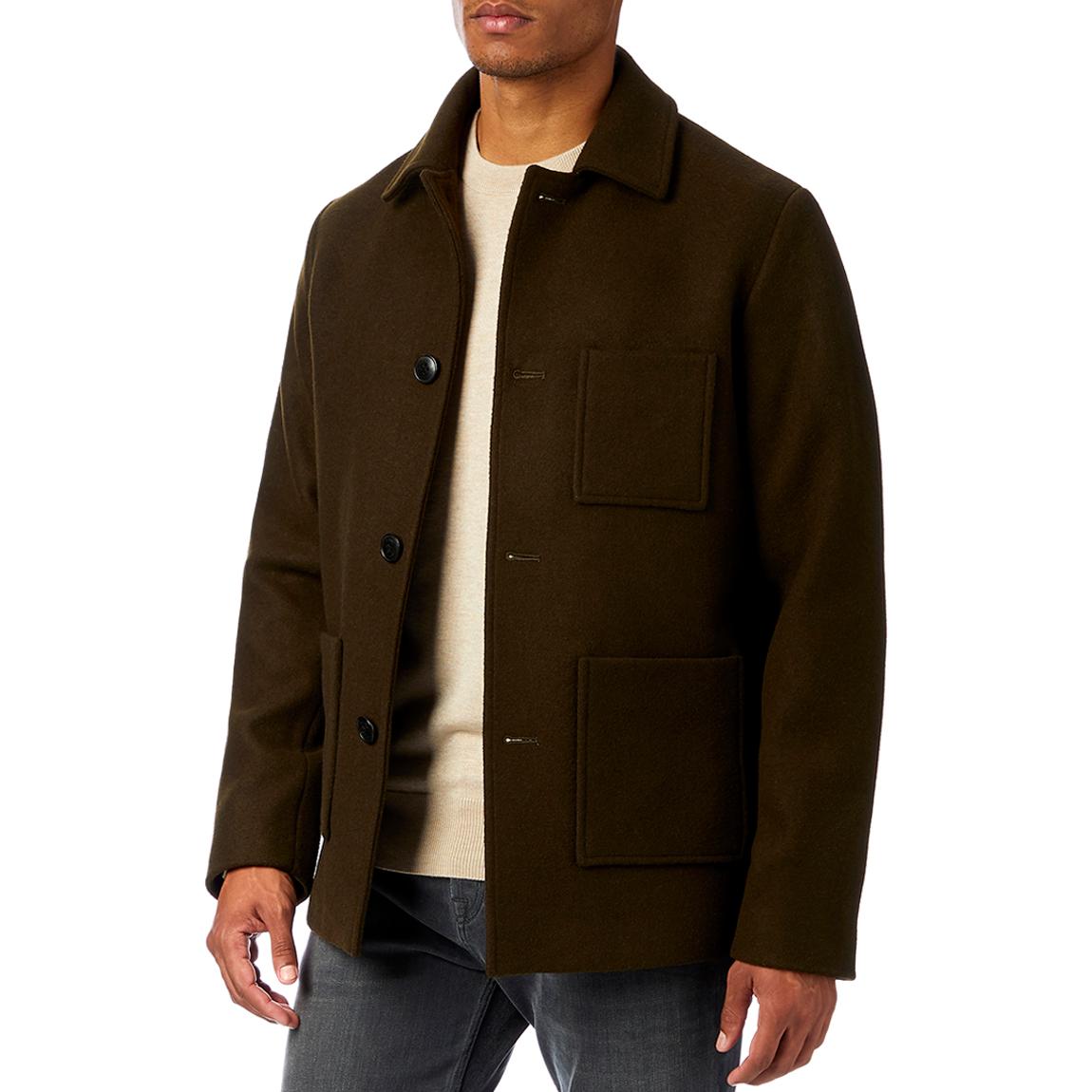 Khaki Tony Wool Blend Overshirt main product photo