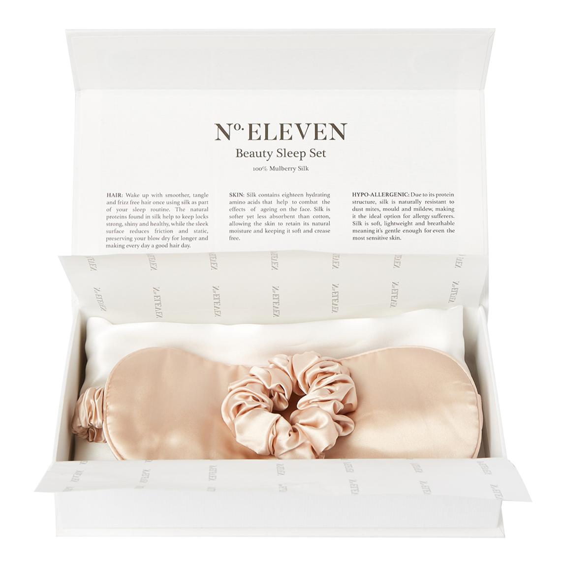 Silk Beauty Sleep Set, White/Pink main product photo