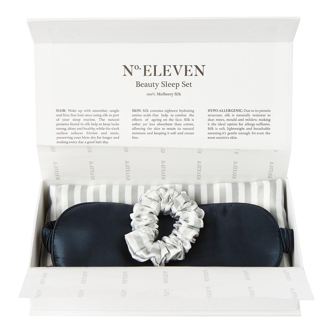Silk Beauty Sleep Set, Grey/White main product photo