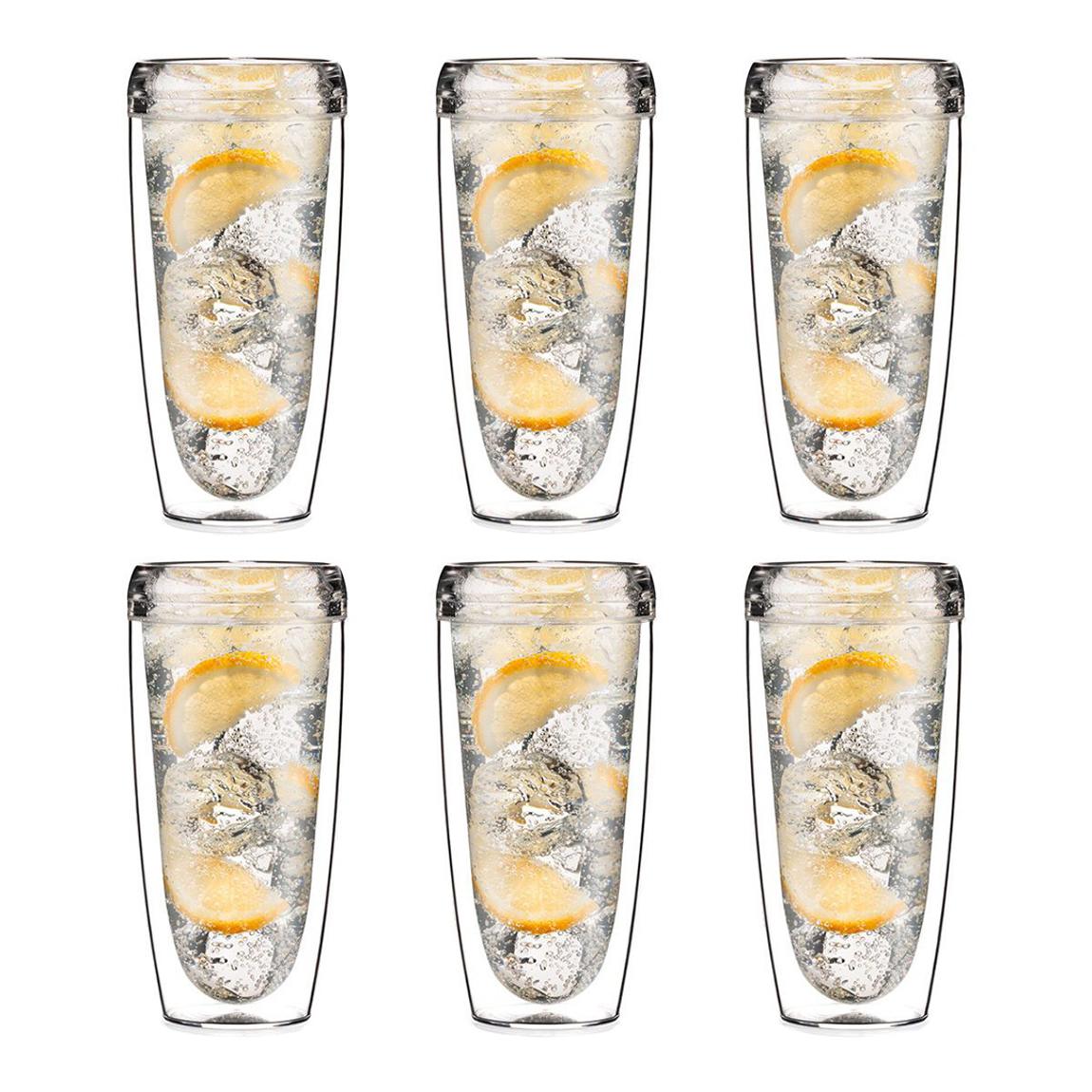 Set of 6 Pavina Double Wall Glass, X Large 0.6L, 20oz main product photo