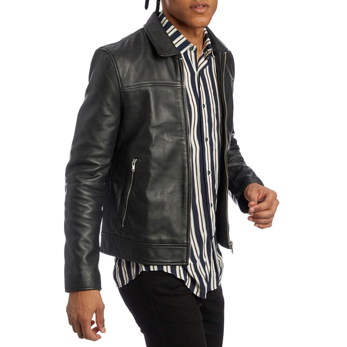 Black Artesia Leather Jacket main product photo