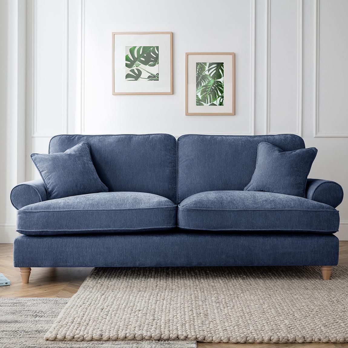 The Bromfield Large Sofa, Manhattan Navy main product photo
