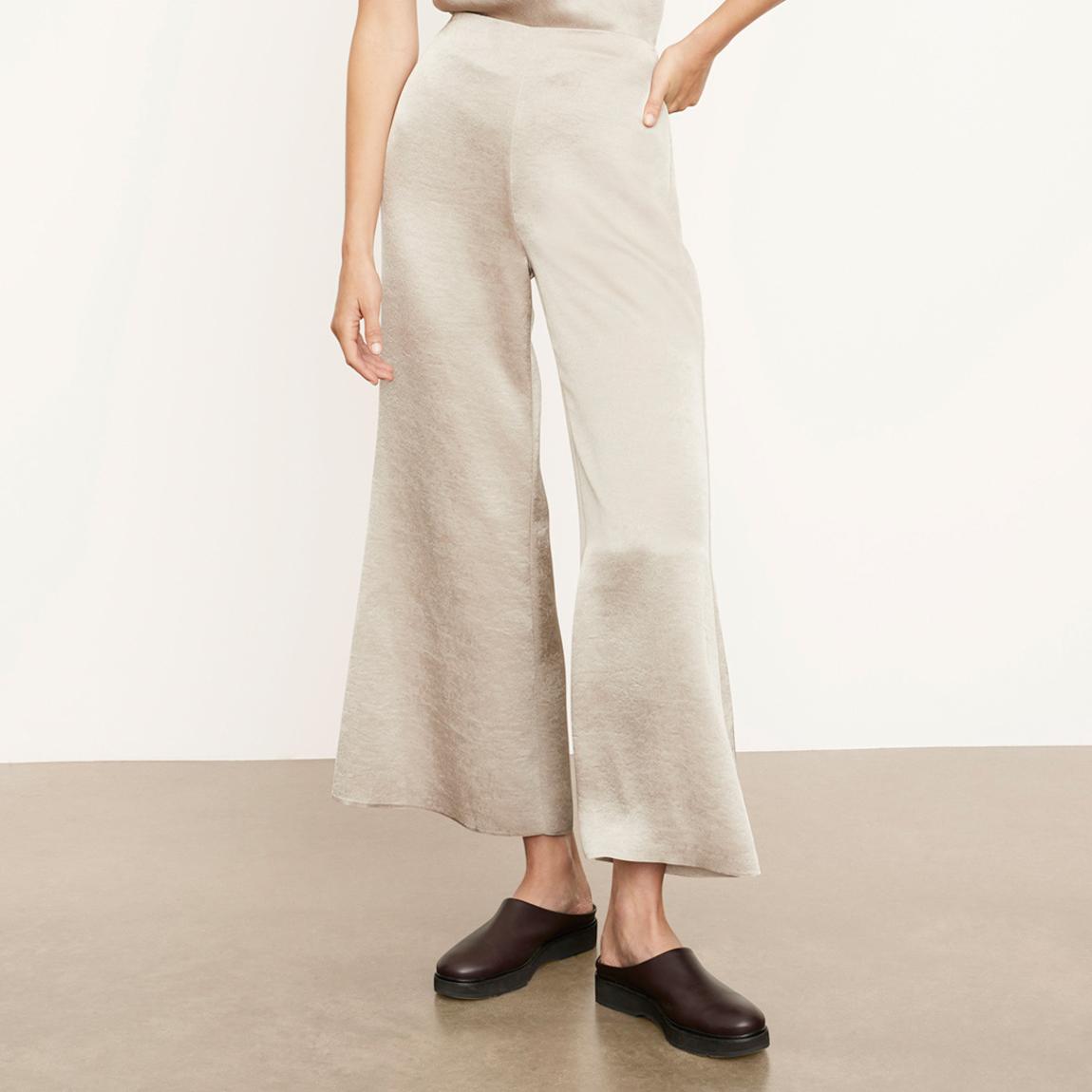 Neutral Satin Wide Flare Pants main product photo