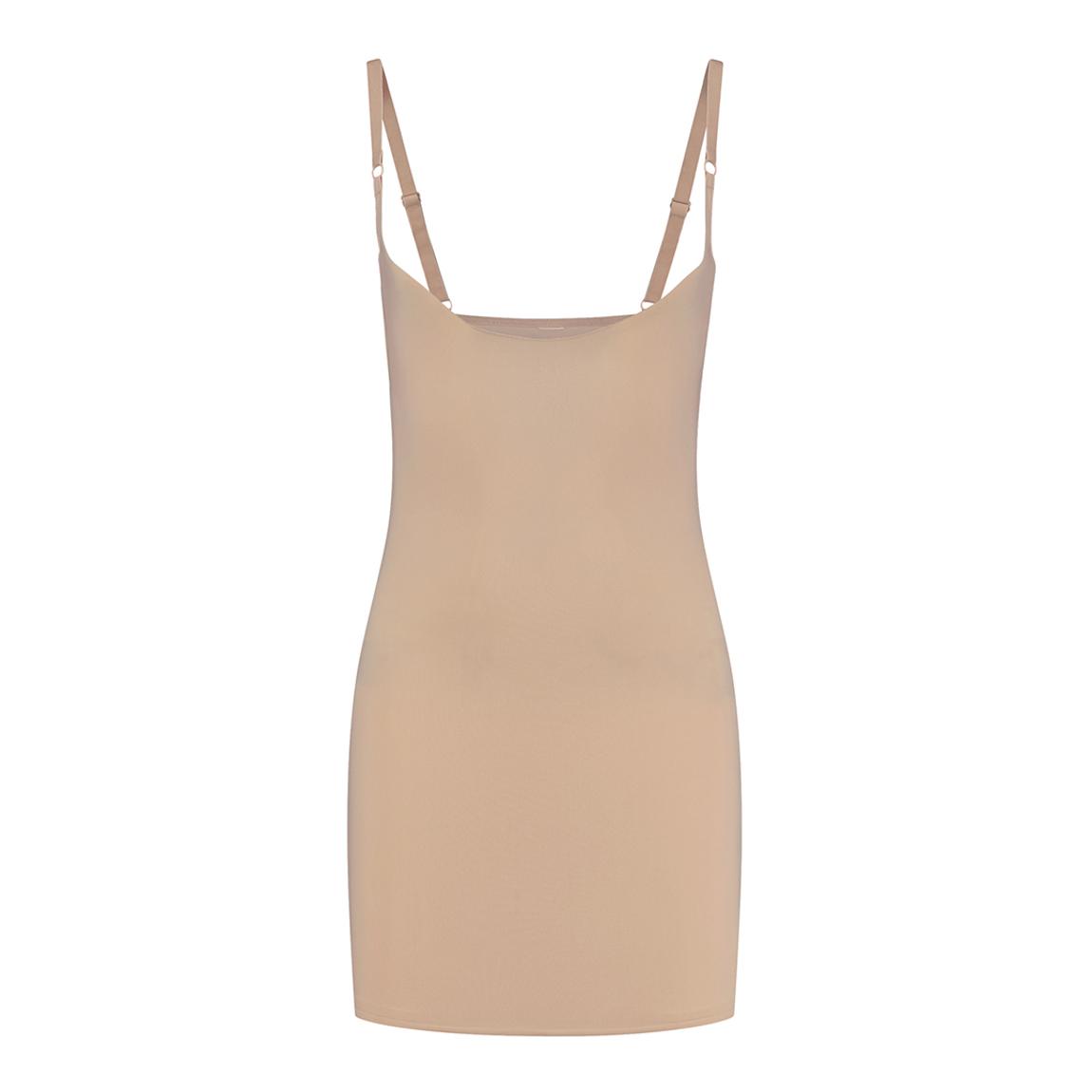 Beige Sculpting Open Bust Dress main product photo