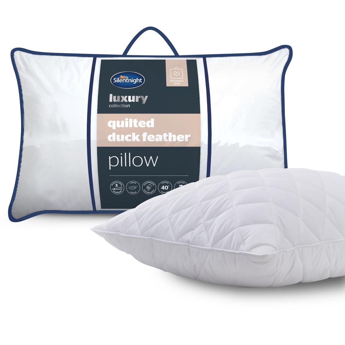 Silentnight Quilted Duck Feather Pillow main product photo