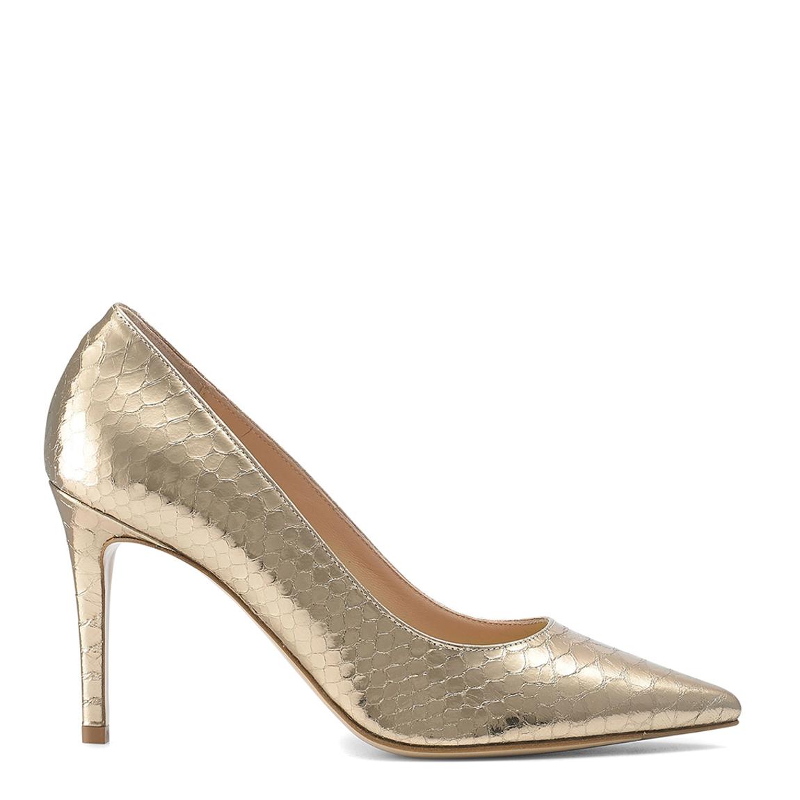 Gold Leather 85Pump Stilettos main product photo