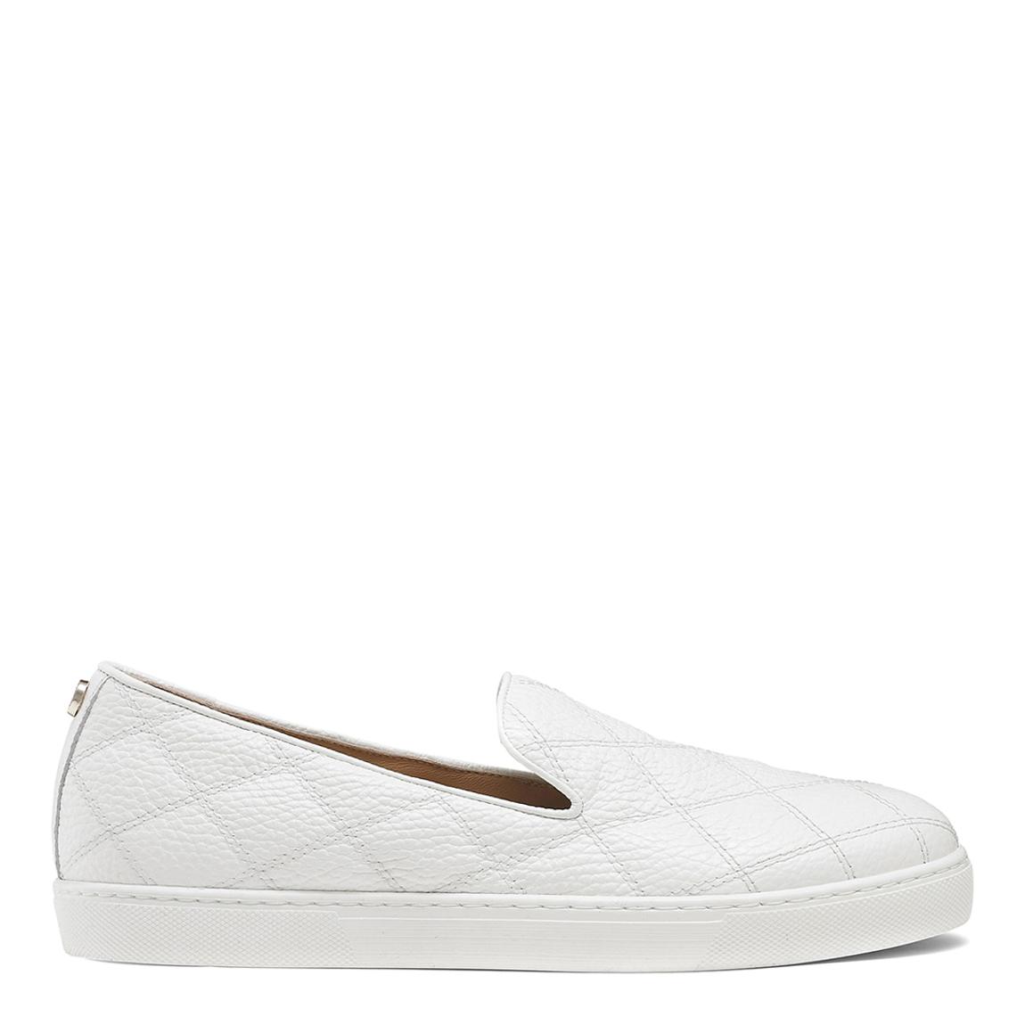 White Leather Casaquilt Sneakers main product photo