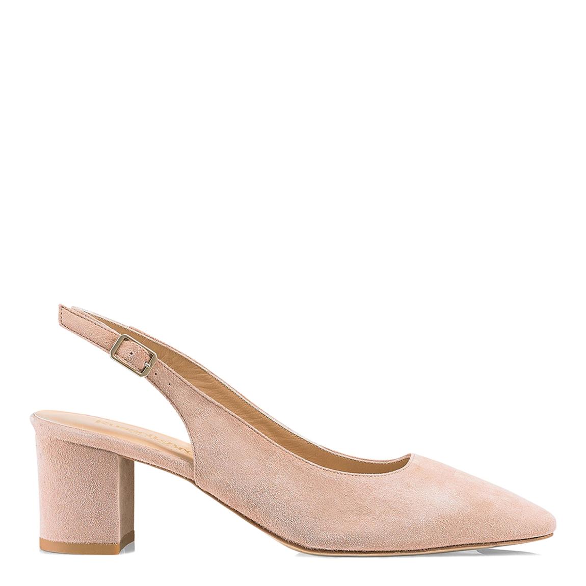 Blush Suede Impulse Slingback Courts main product photo