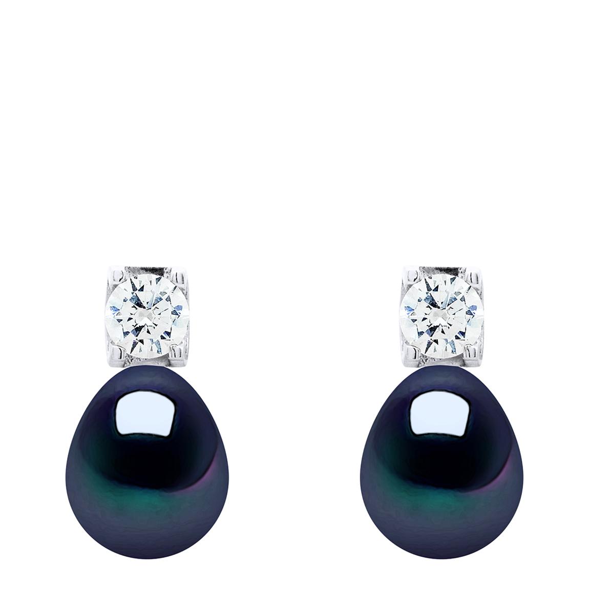 Black Tahiti Pearl Earrings main product photo