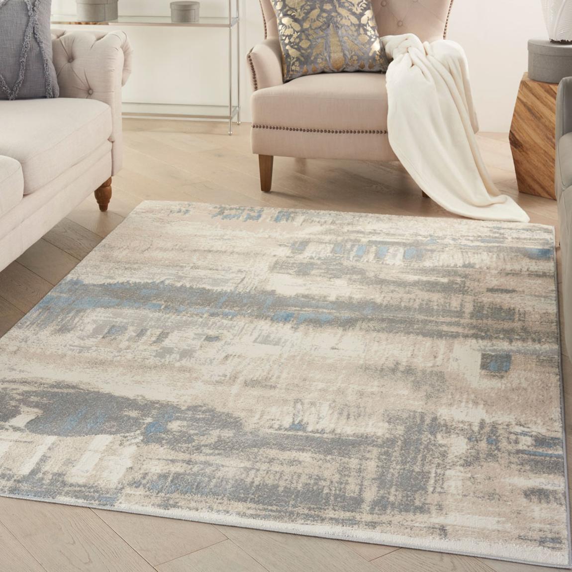Solace SLA07 305 x 244cm Rug, Ivory/Grey/Blue main product photo