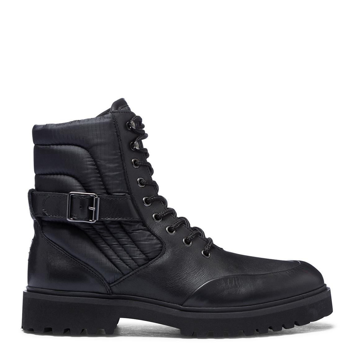 Black Quilted Pietro Ankle Boots main product photo