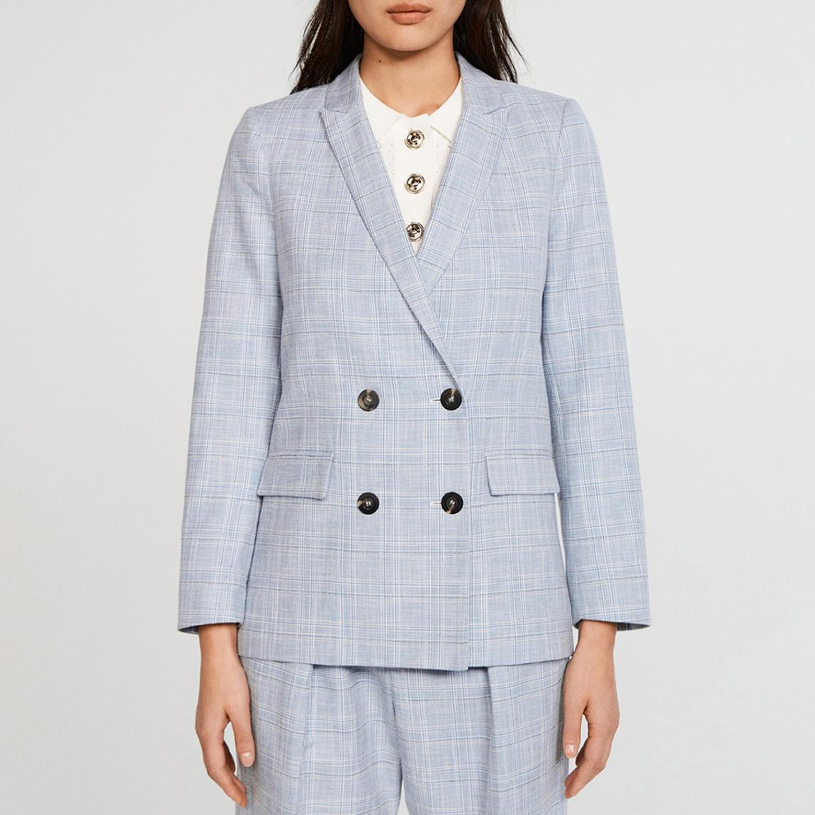 Multi Victorio Cotton Linen Blend Blazer main product photo