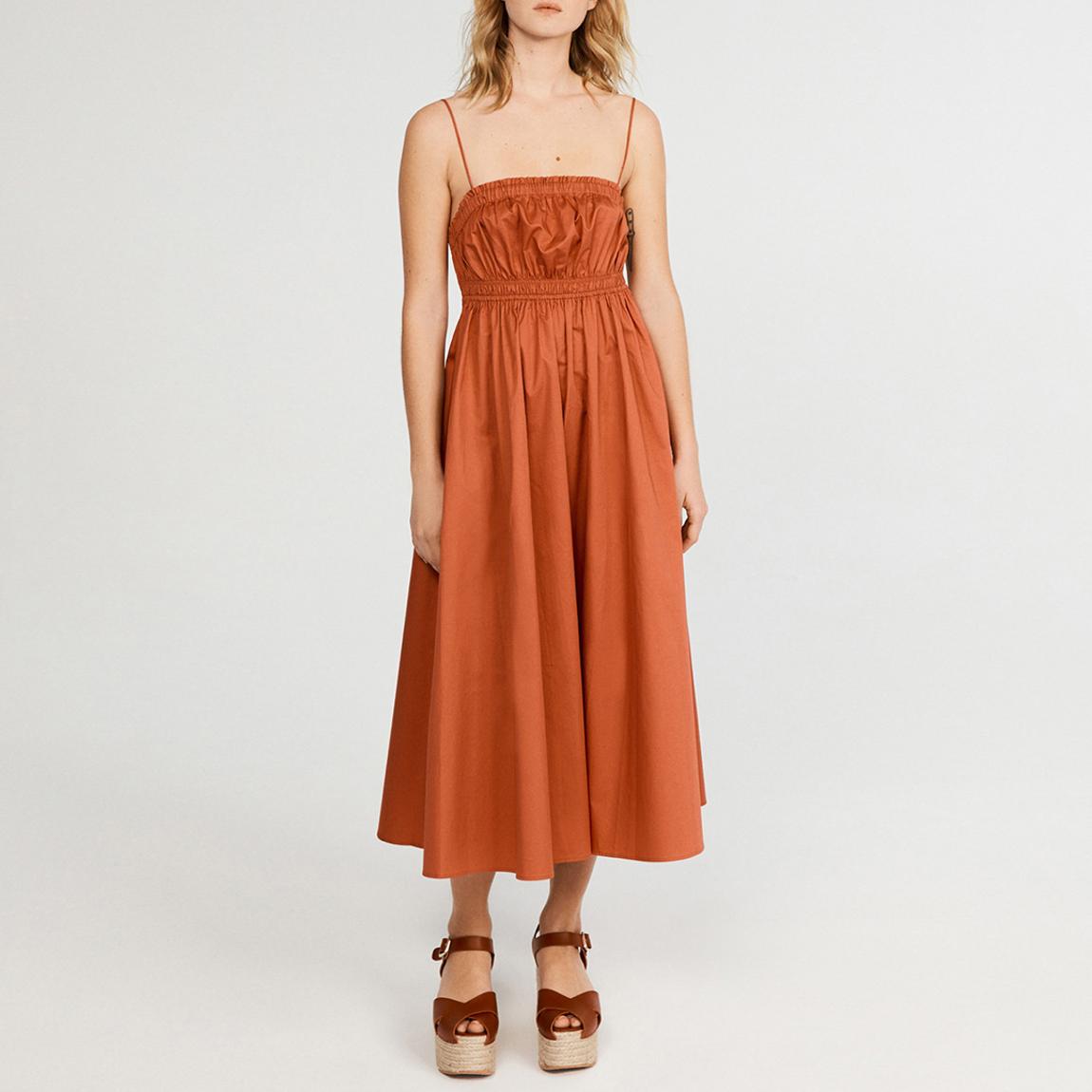 Rust Rion Cotton Dress main product photo