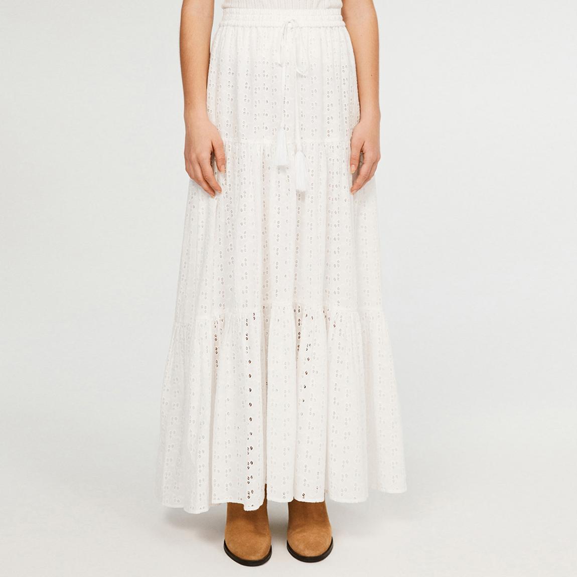 Ecru Stella Woven Skirt main product photo