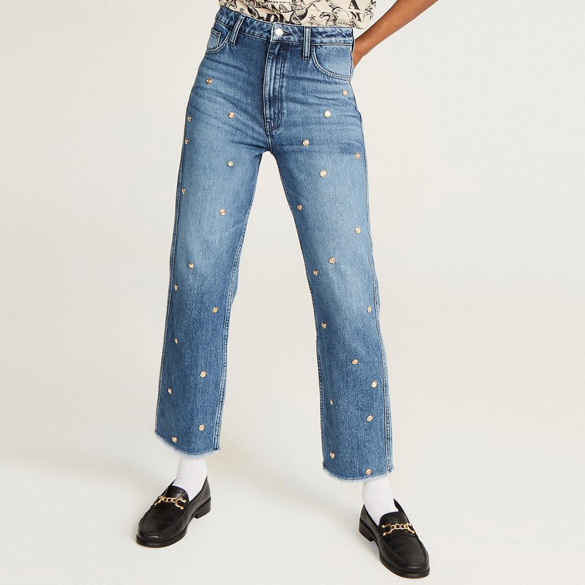 Denim Studded Pluton Cotton Jeans main product photo