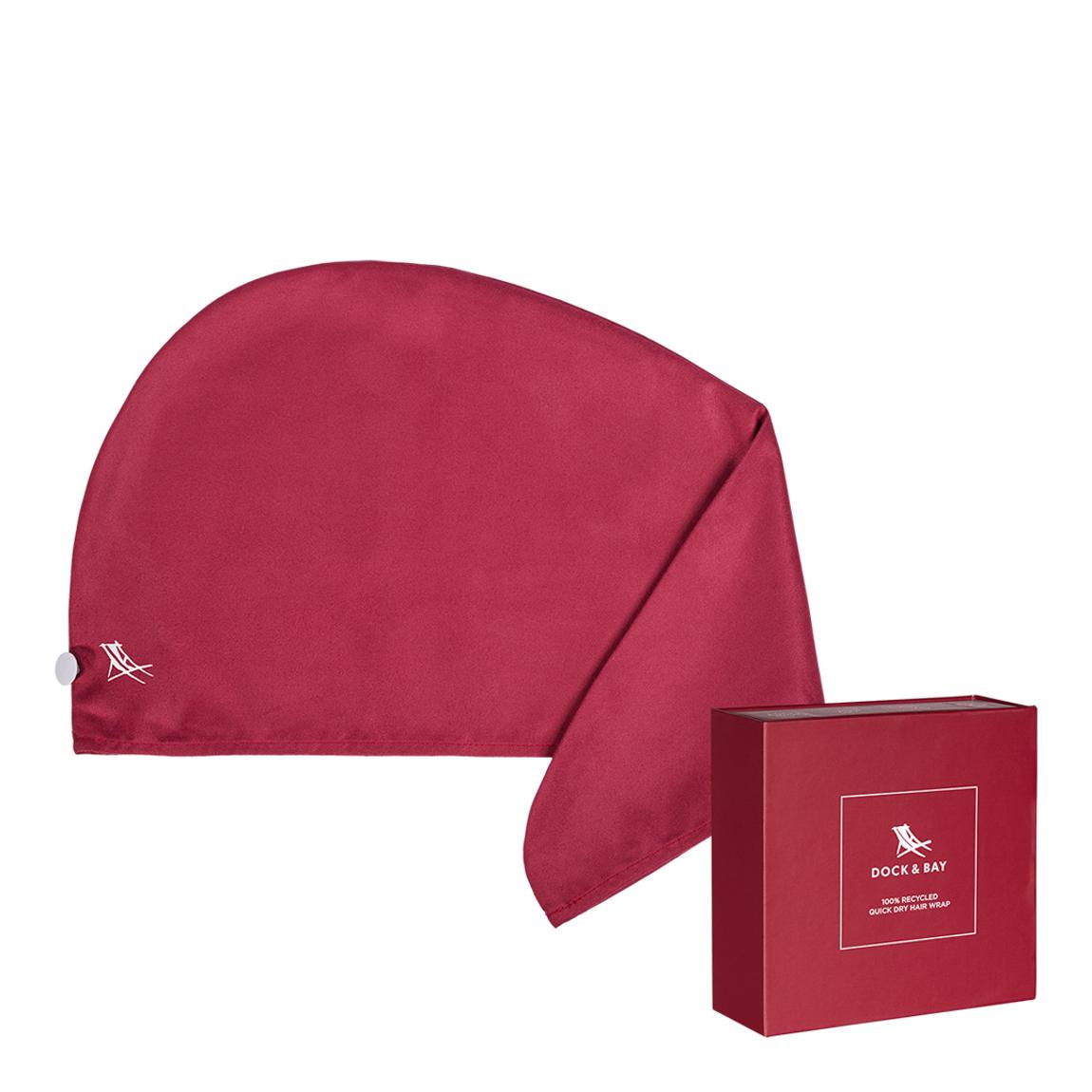 Classic Hair Wrap, Halong Burgundy main product photo