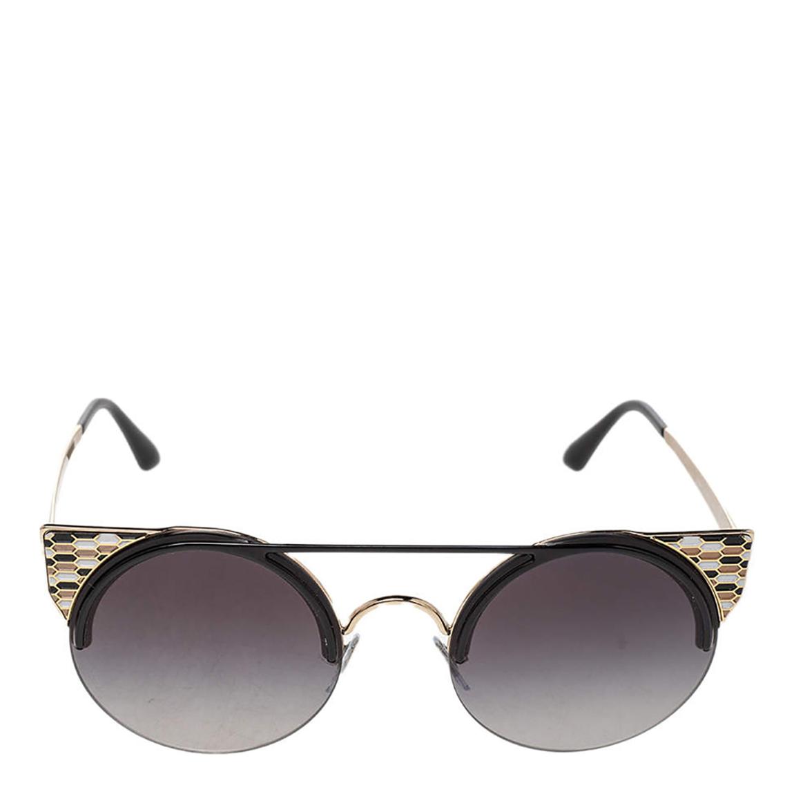 Women's Black/Gold Bvlgari Sunglasses 54mm main product photo