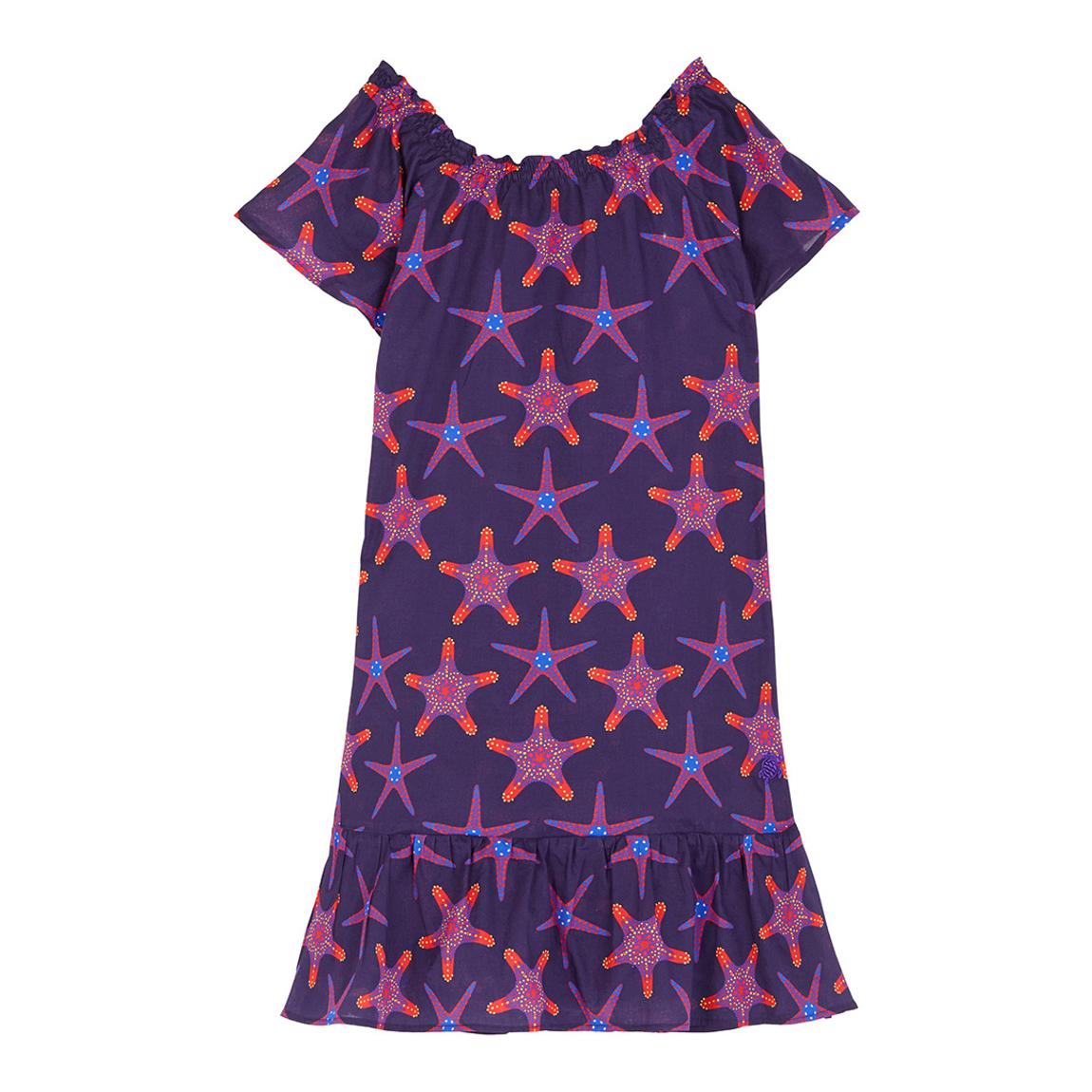 Girl's Blue Gizelle Starfish Dress main product photo