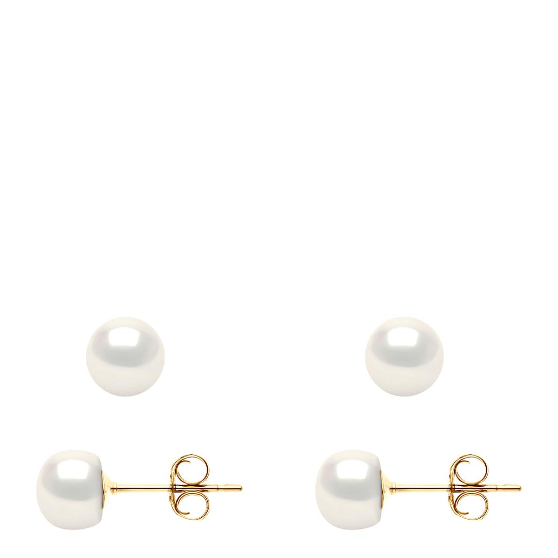 White Pearl Earrings main product photo
