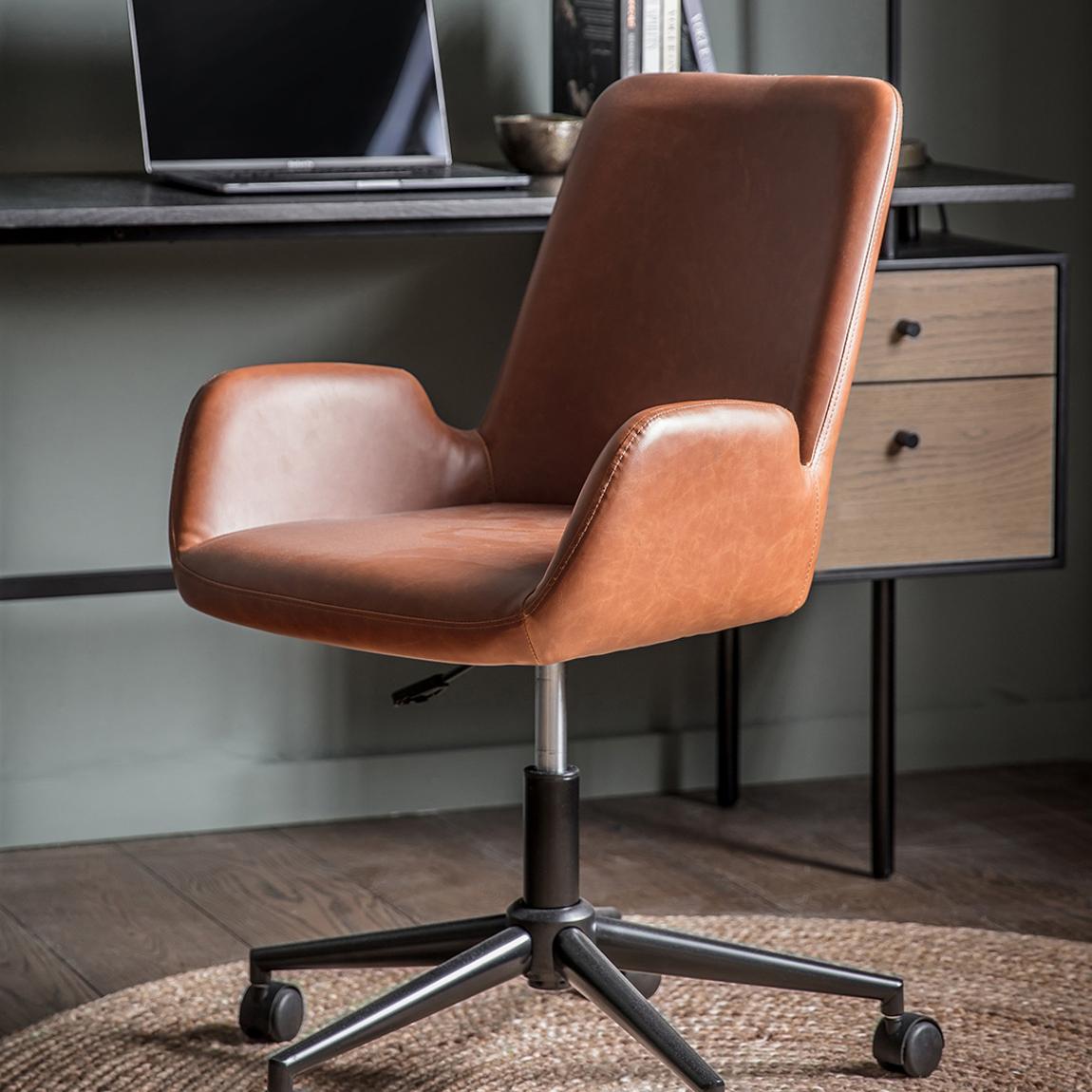 Broadgroves Swivel Chair, Brown main product photo