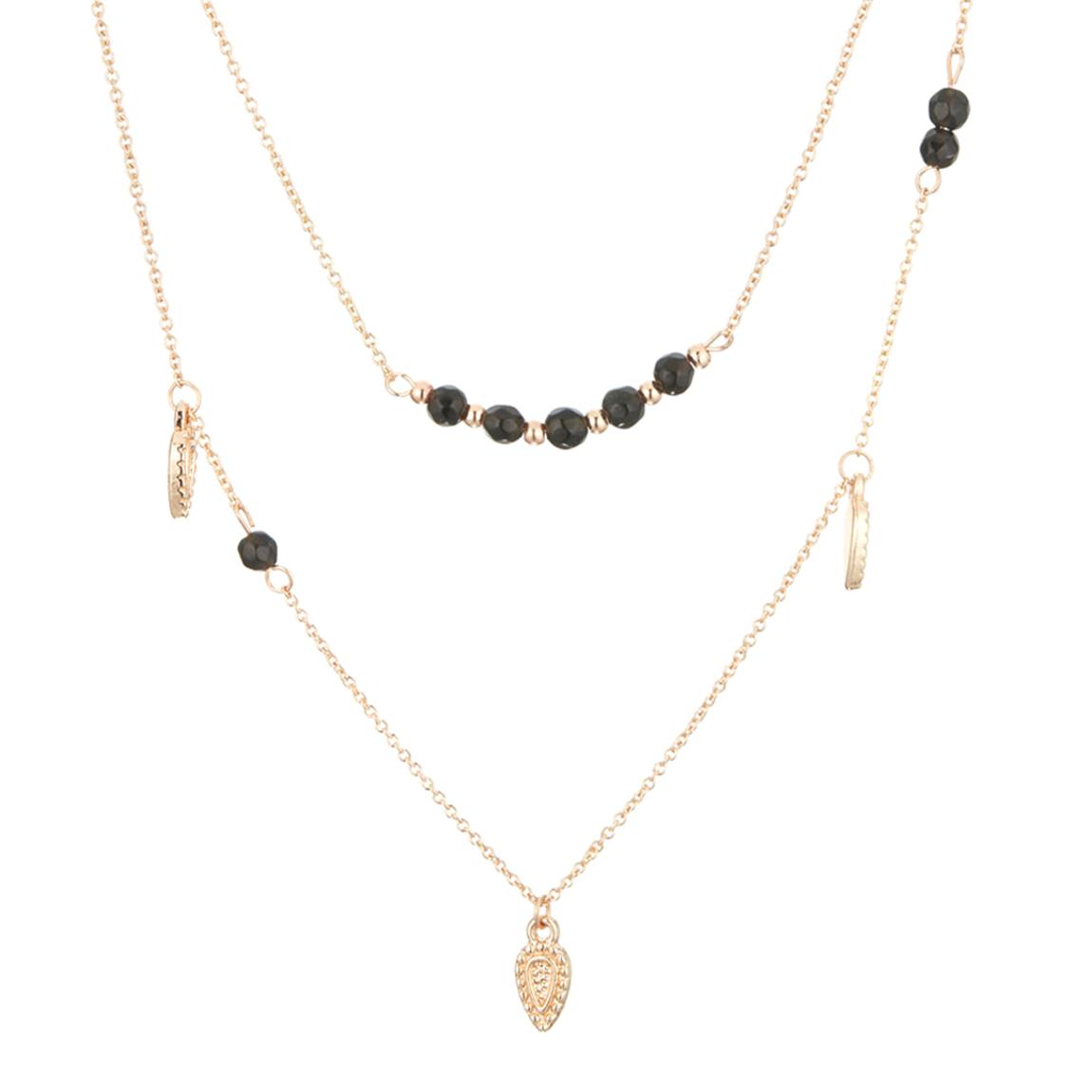 Black Obsidian Double Row Necklace main product photo