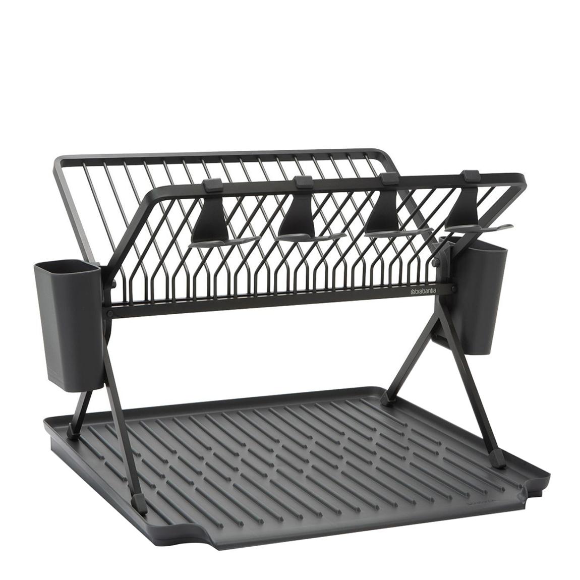 Large Black SinkSide Foldable Dish Rack main product photo