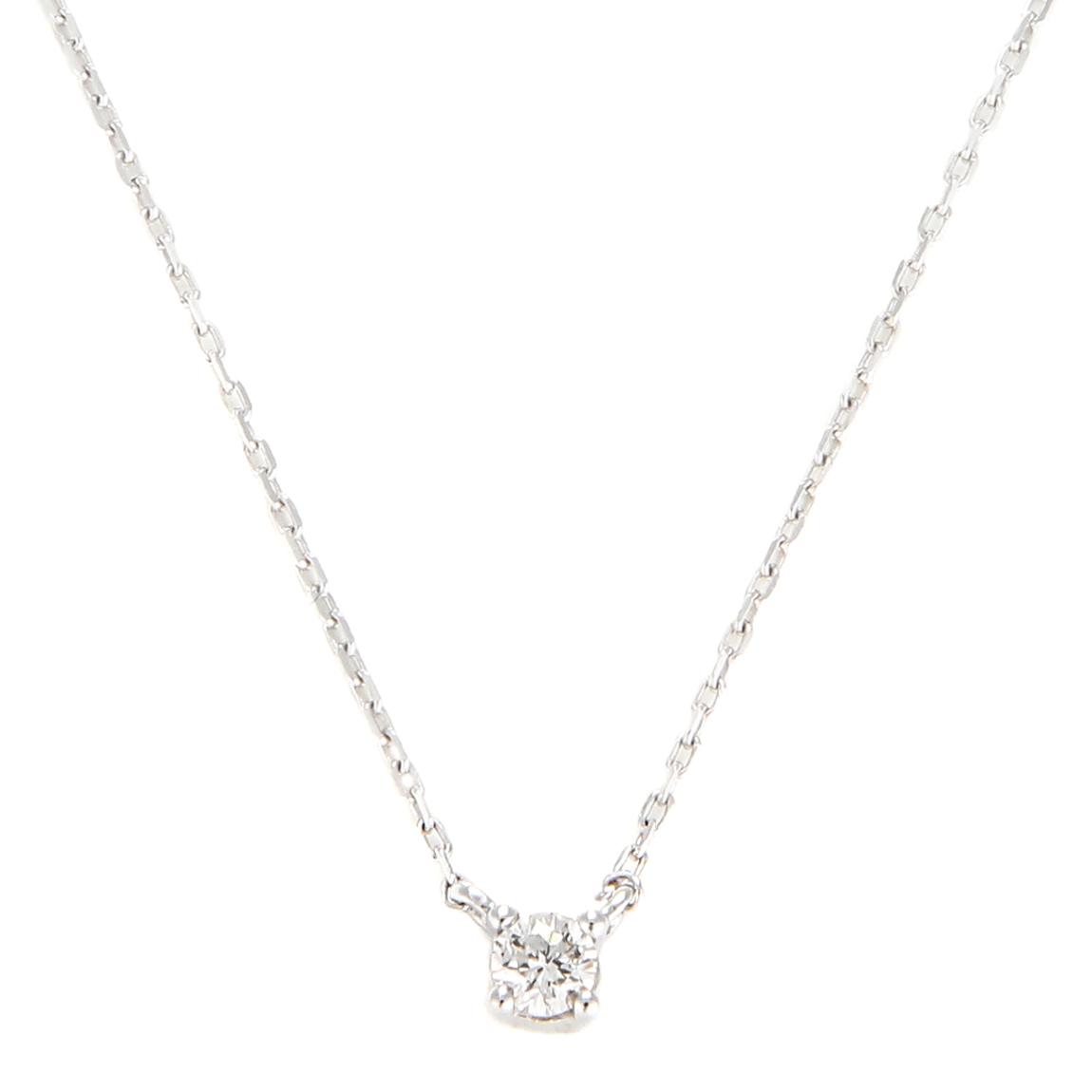 Silver Solitaire Necklace main product photo