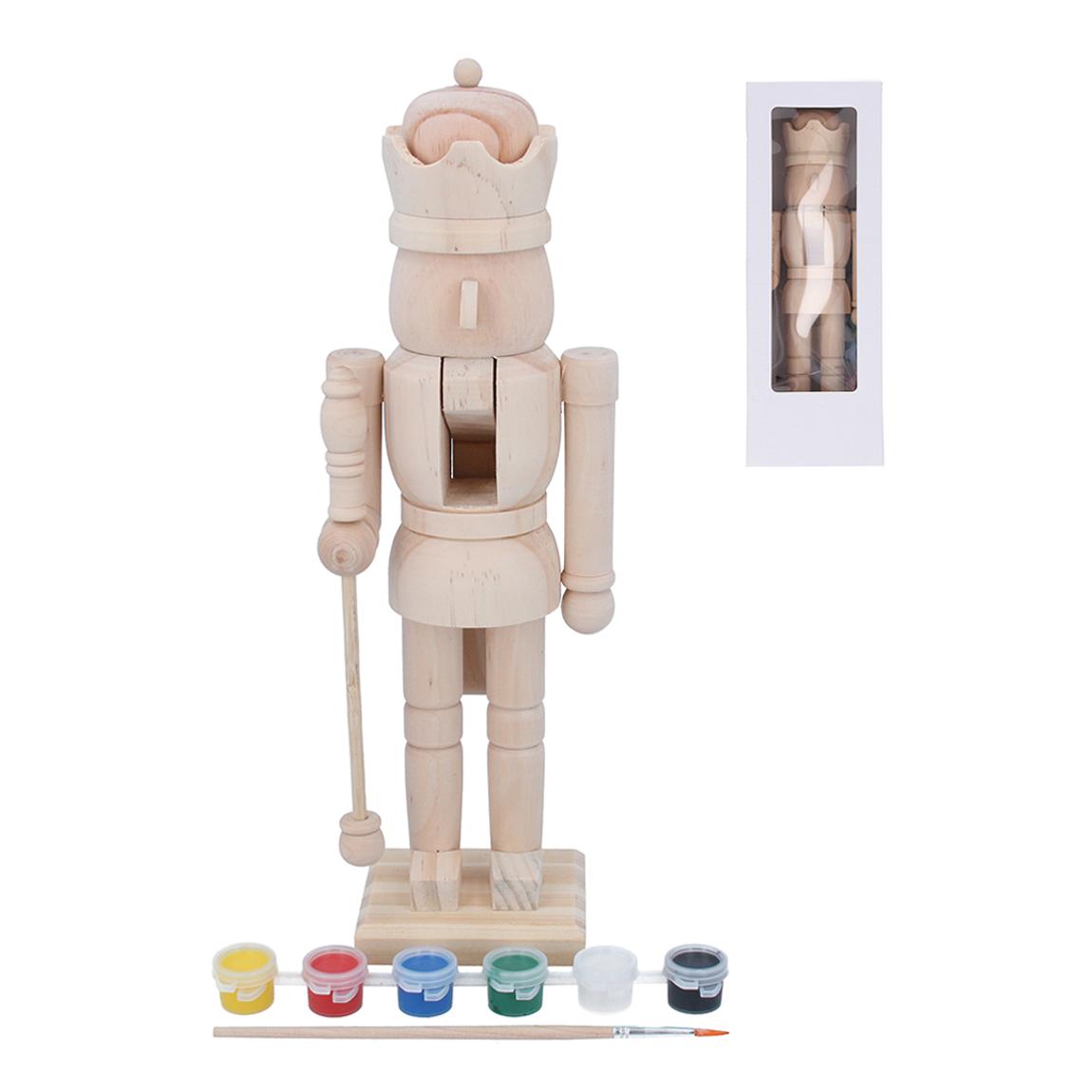 Paint Your Own Wood Nutcracker Ornament main product photo