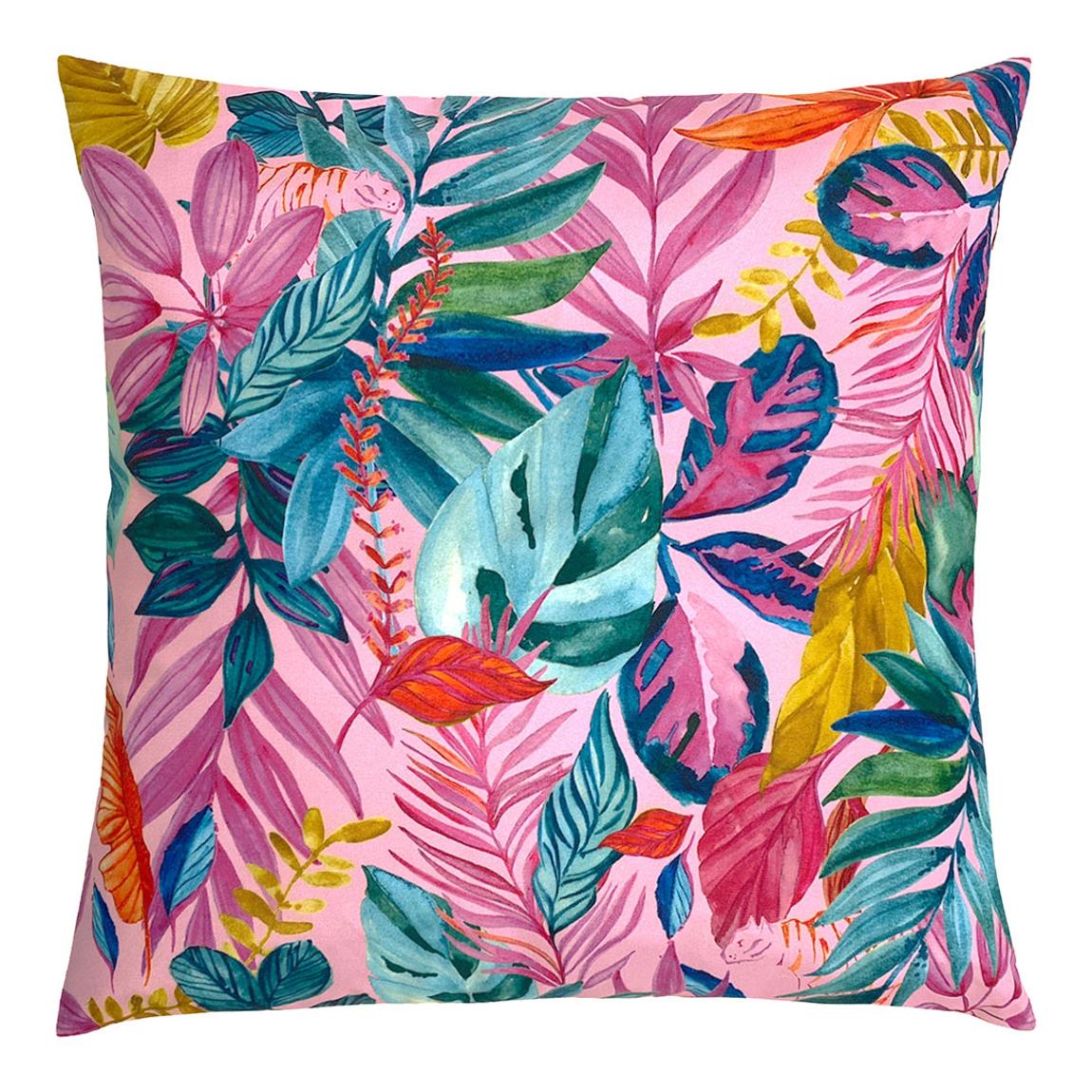 Psychedelic Jungle 43x43cm Outdoor Cushion, Multi main product photo