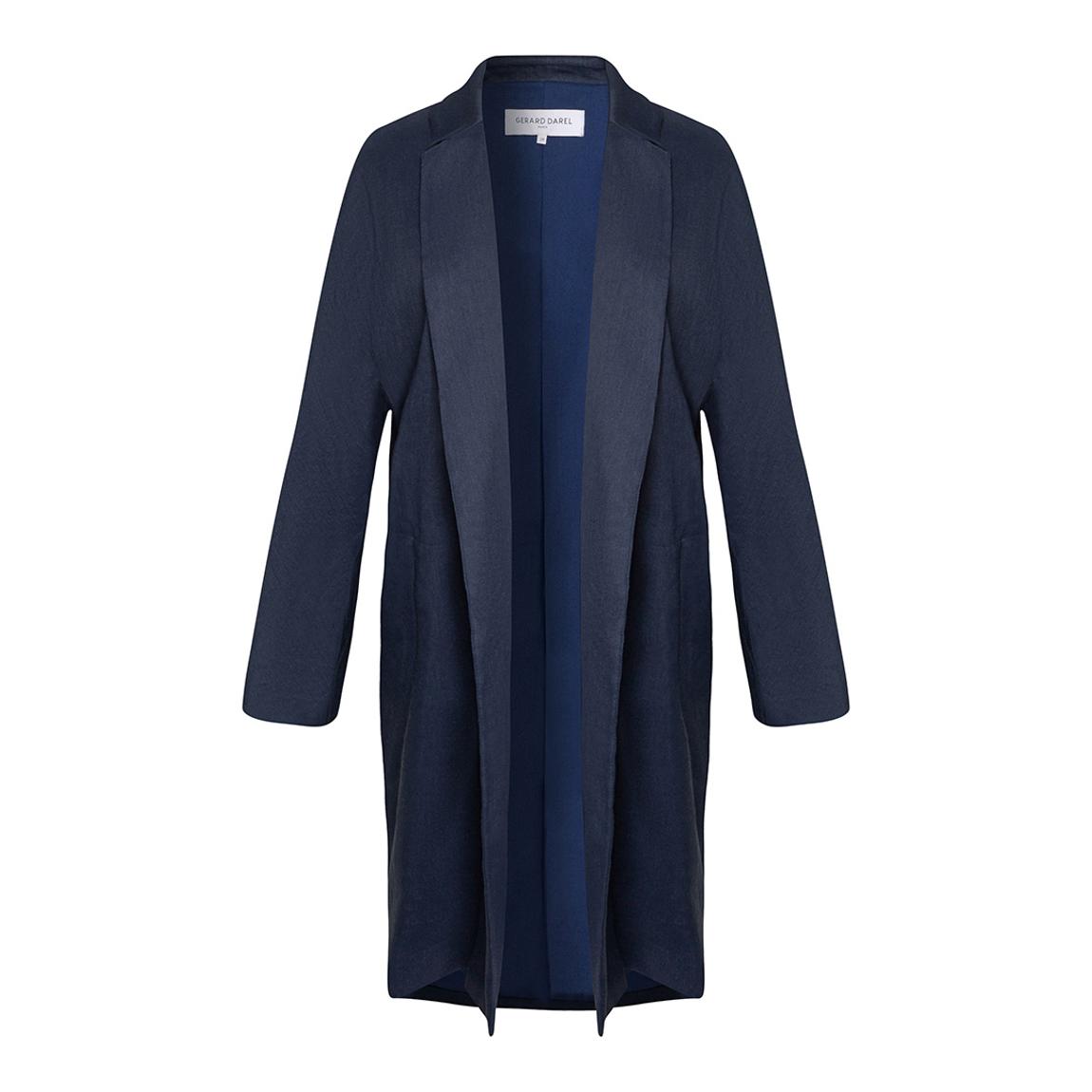 Navy Linen Blend Jacket main product photo