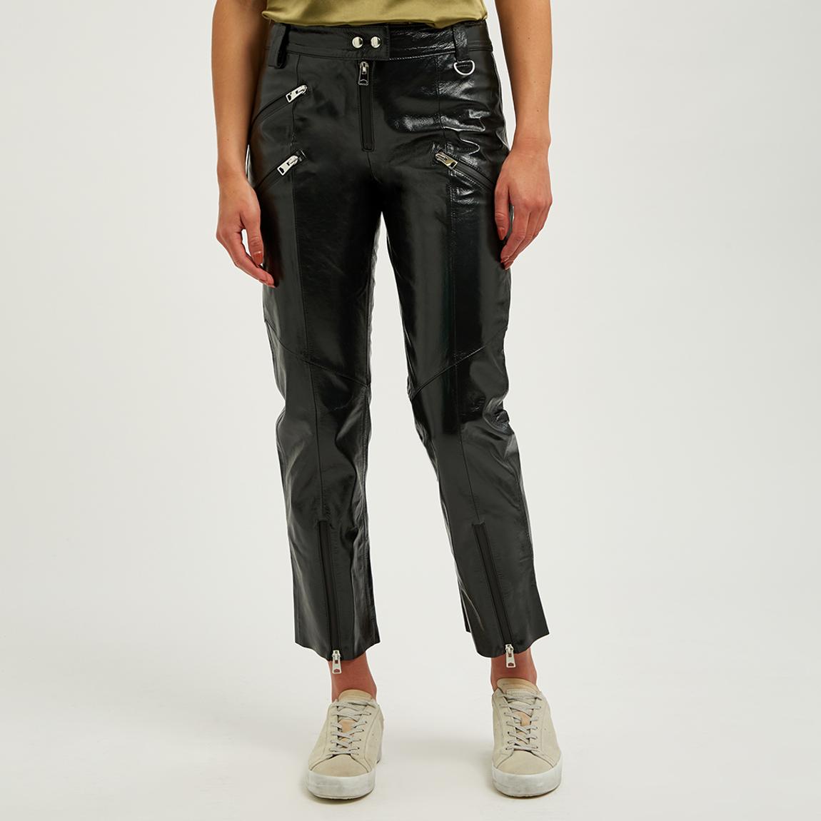 Black Hanbury Coated Trousers main product photo