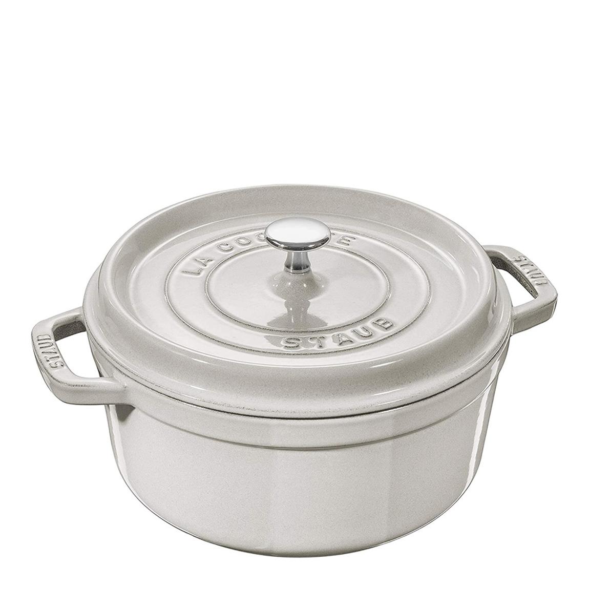 White Truffle Round Cast Iron Cocotte, 24cm main product photo