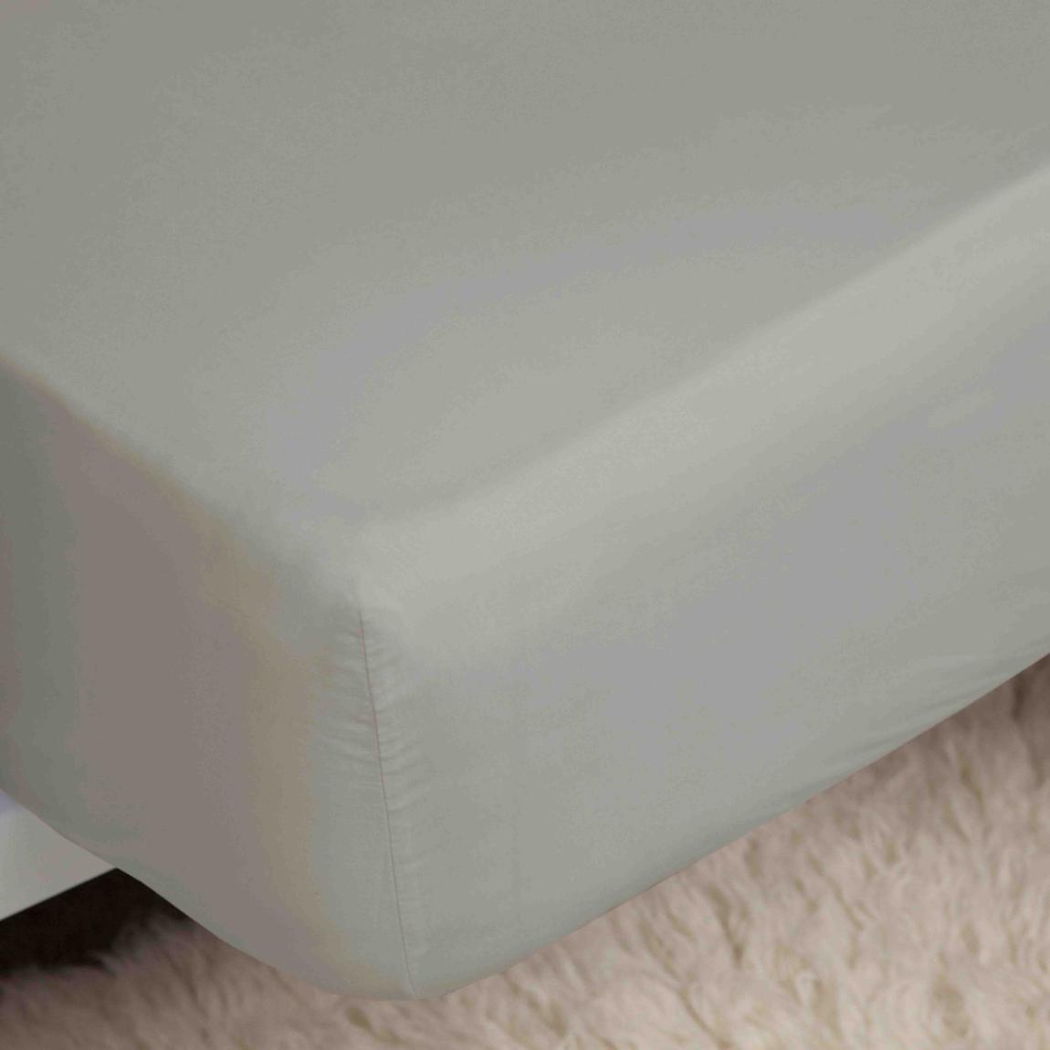 Belledorm Premium Blend 500 Thread Count 12" Fitted Sheet,Double Platinum main product photo
