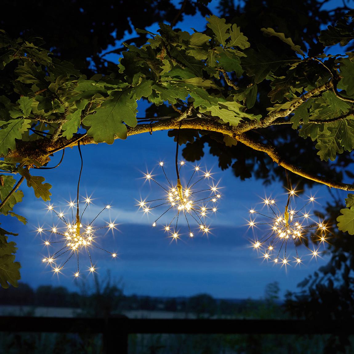 Triple Starburst Solar String Light main product photo