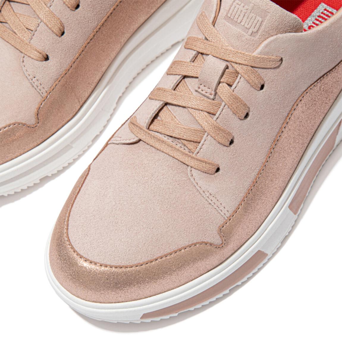 FitFlop Beige Suede Freya Sneakers BrandAlley