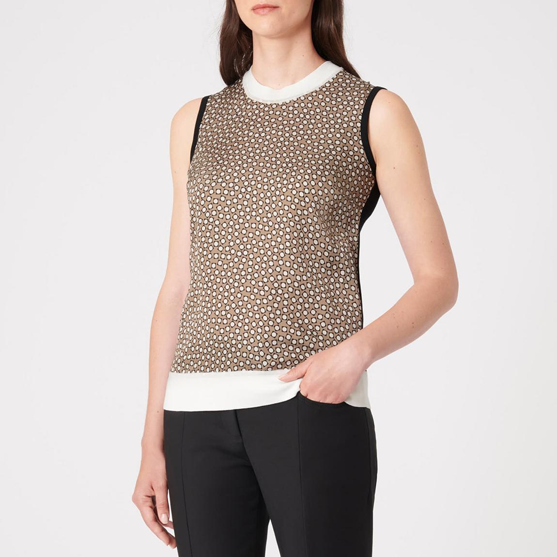 Multi Printed Silk Cotton Blend Top main product photo