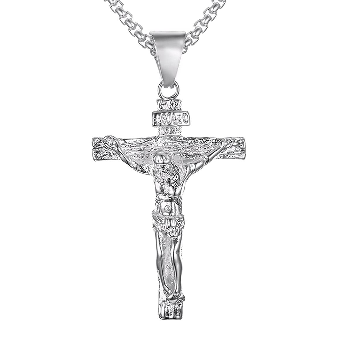 Silver Iconic Cross Necklace main product photo