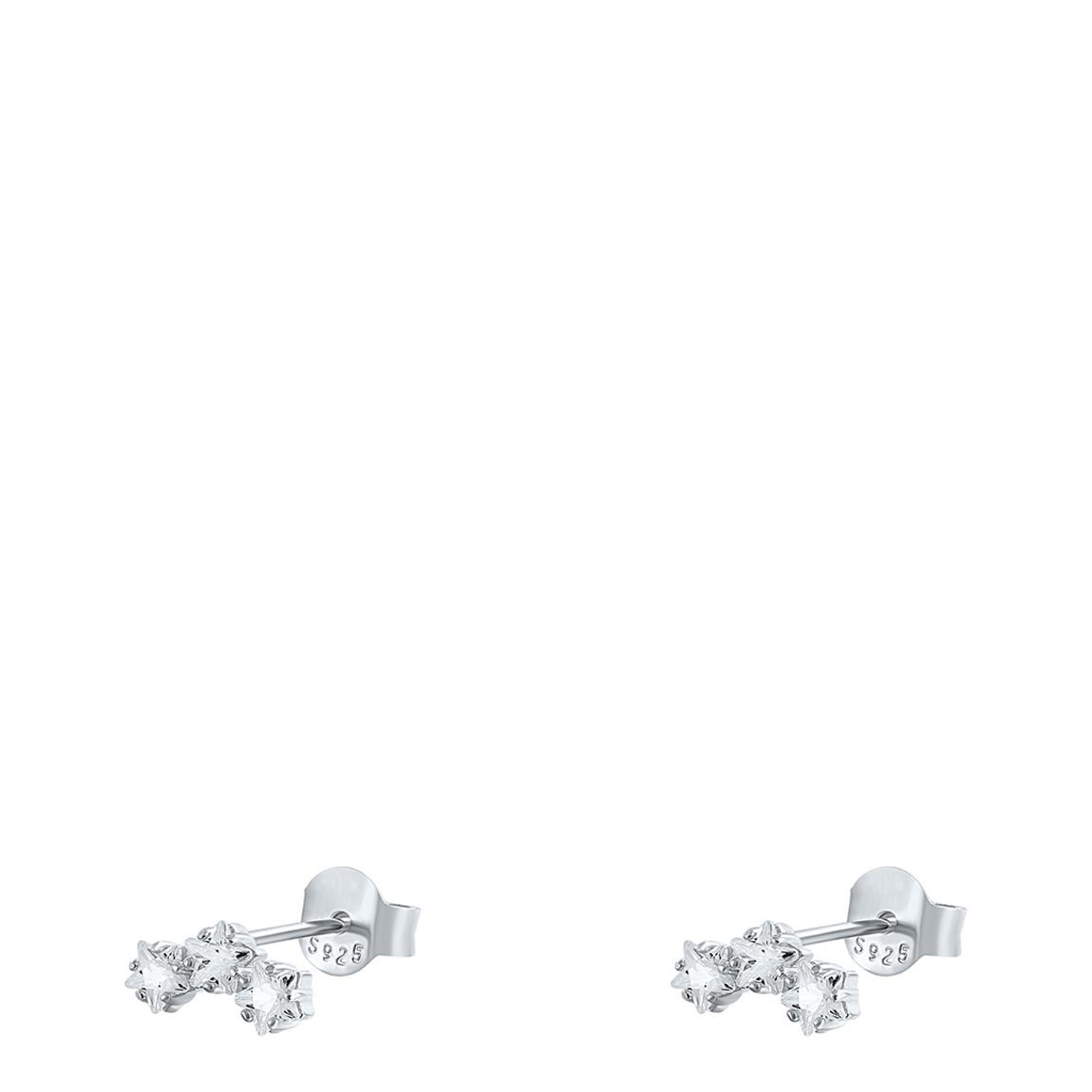 Silver Triple Stud Earrings main product photo