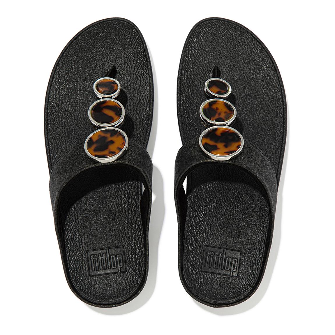 Sandals Naturalizer Halo FitFlop Sparkle Black Halo Shimmer Toe