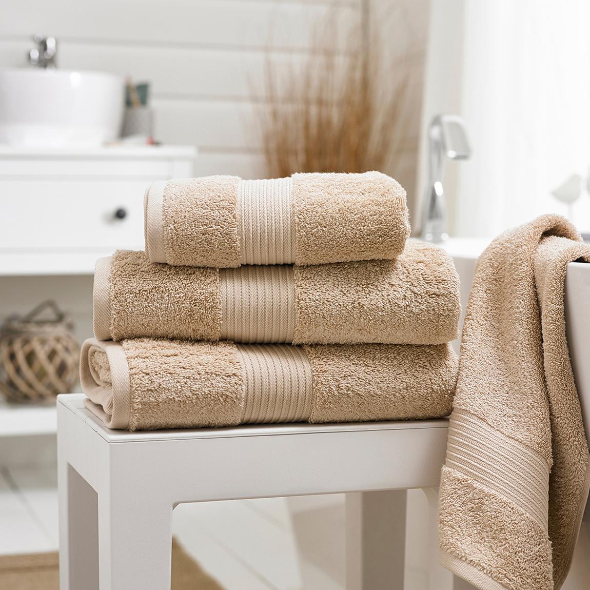 Bliss Pima Pair of Bath Sheets, Biscuit main product photo