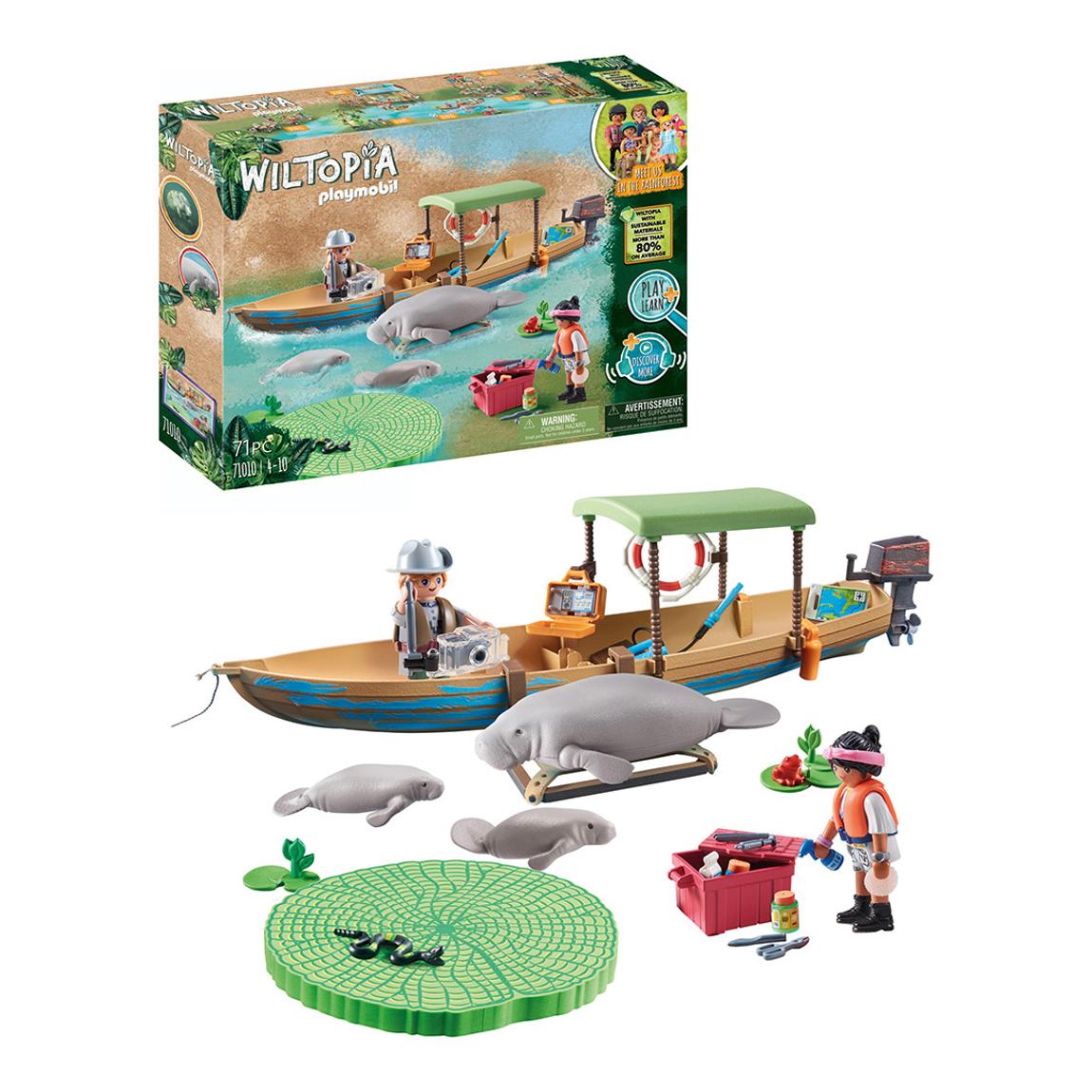 Wiltopia Amazon River Boat with Manatees - 71010 main product photo
