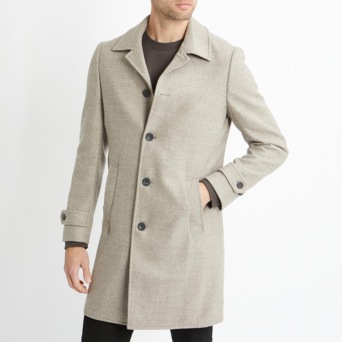 Sand Double Face Longline Coat main product photo