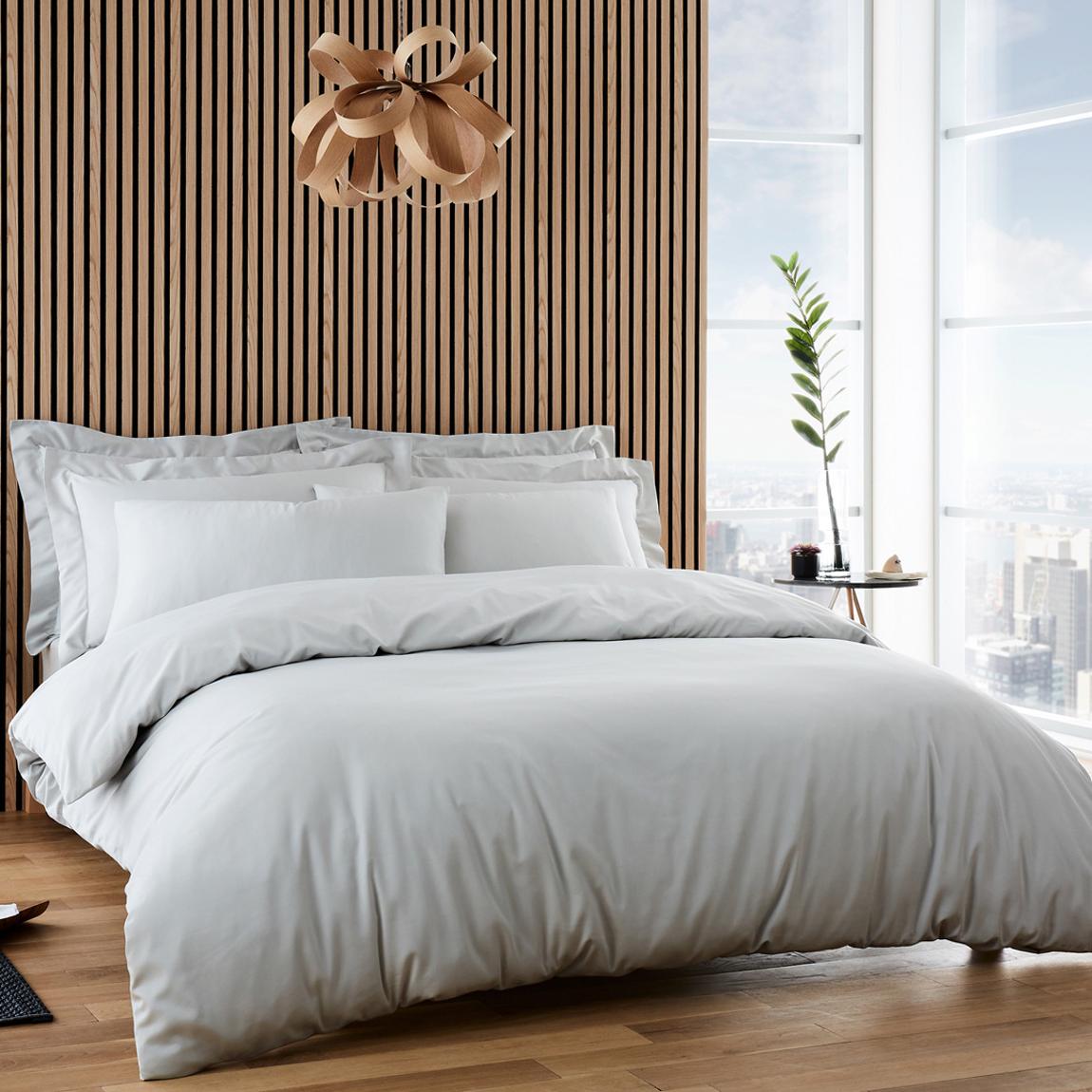 320TC Single Duvet Cover Set, Silver main product photo