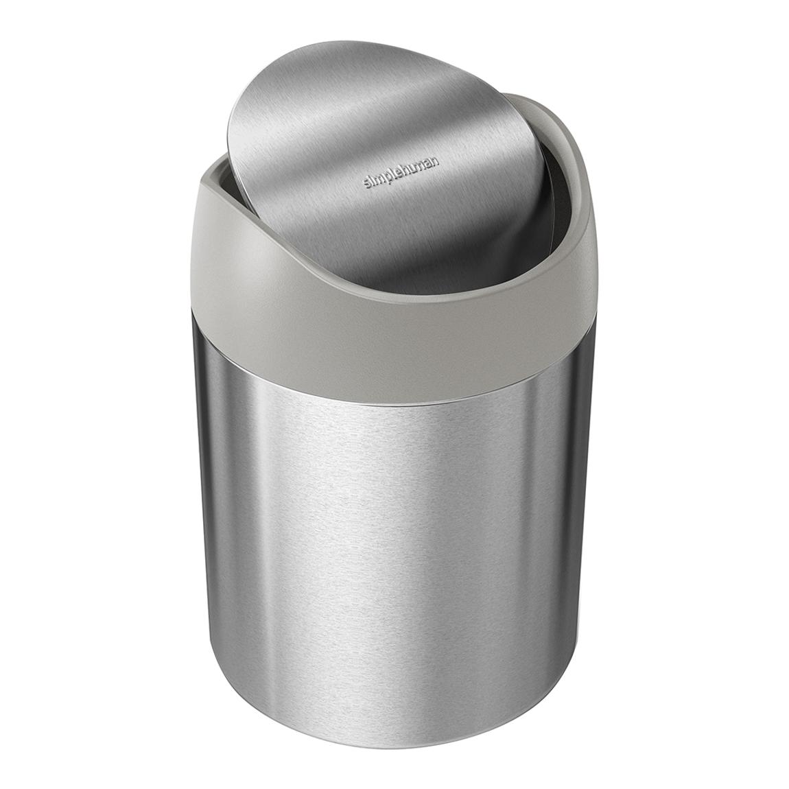 Brushed Steel Mini Bin, 1.5L main product photo