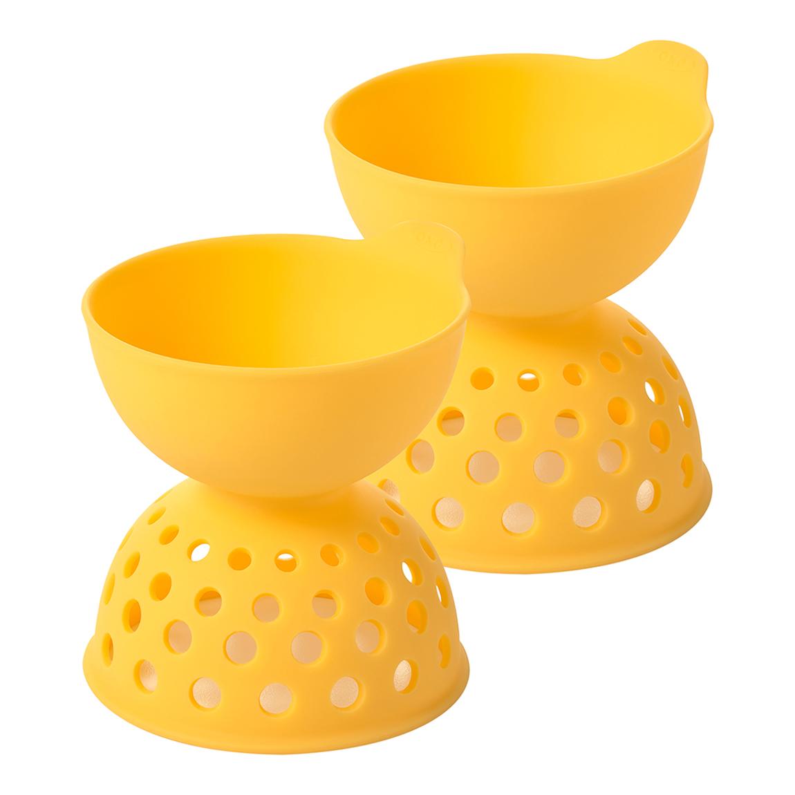 2 Piece Silicone Egg Poaching Set main product photo