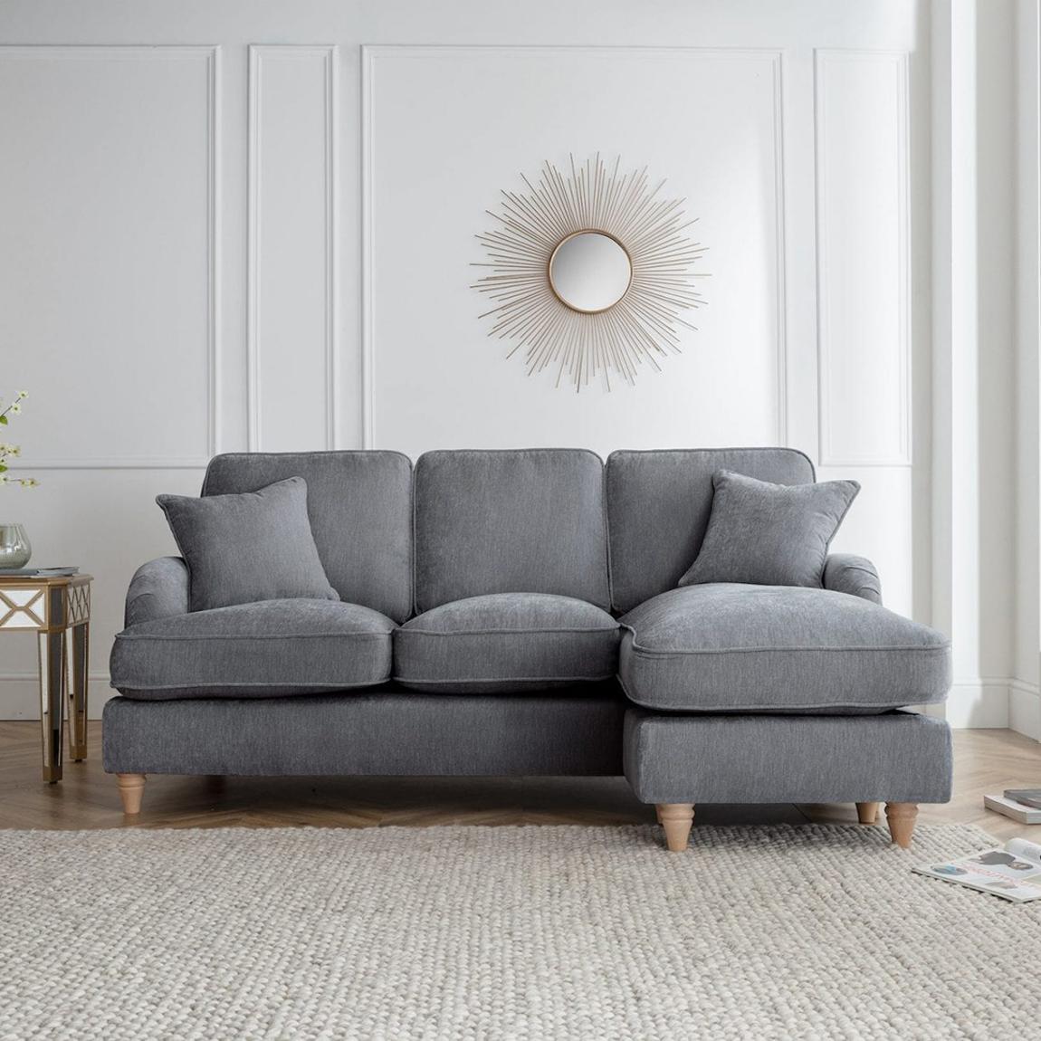 The Swift Right Hand Chaise Sofa, Manhattan Charcoal main product photo