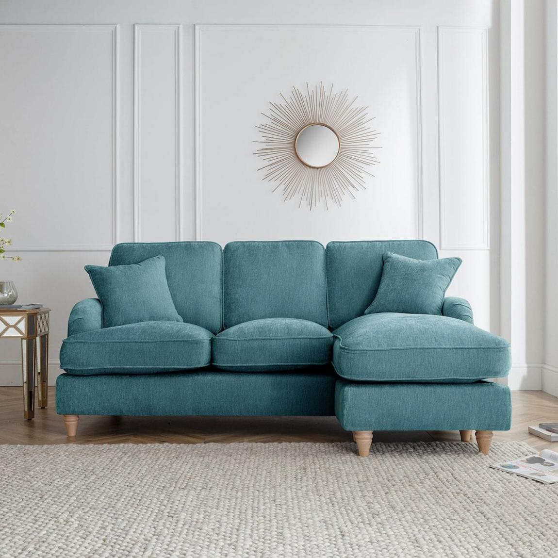 The Swift Right Hand Chaise Sofa, Manhattan Emerald main product photo