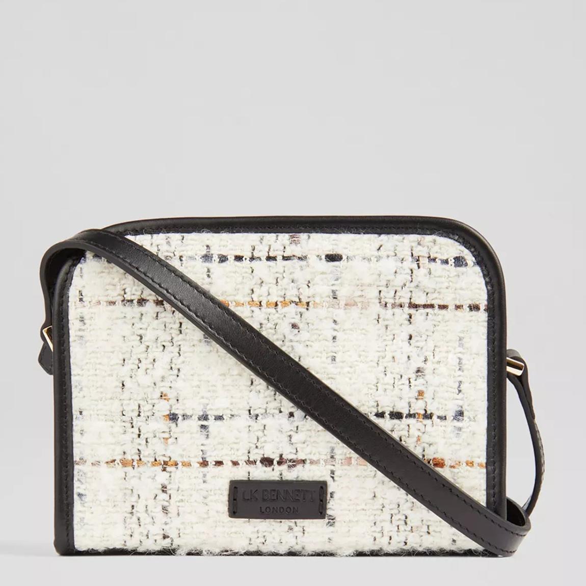 Cream Gigi Tweed Crossbody Bag main product photo